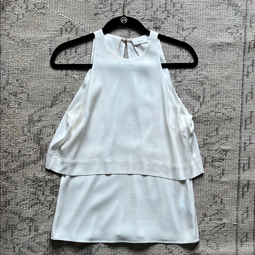 A.L.C. Women's White Sleeveless Top